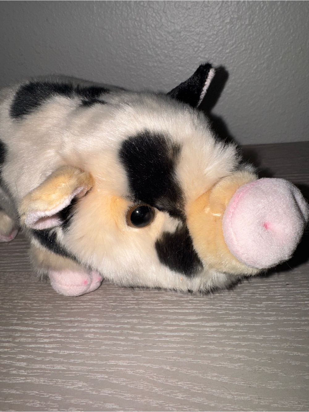Miyoni by Aurora Realistic Pig 10” Plush Pink/black Pig Stuffed Animal